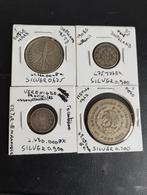 4 zilveren munten., Postzegels en Munten, Ophalen of Verzenden