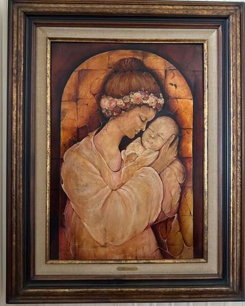 Prachtig schilderij van lilian roobrouck beschikbaar voor biedingen