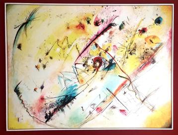 Kandinsky "Light Picture" reproductie met lijst beschikbaar voor biedingen