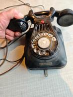 oude, antieke vintage hang telefoon, Enlèvement, Utilisé, Avec cadran rotatif