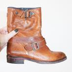 Mooie Leren Tommy Hilfiger Laarsjes -s13 (Maat 38) € 95,-, Kleding | Dames, Schoenen, Tommy hilfiger, Bruin, Verzenden, Lage of Enkellaarzen