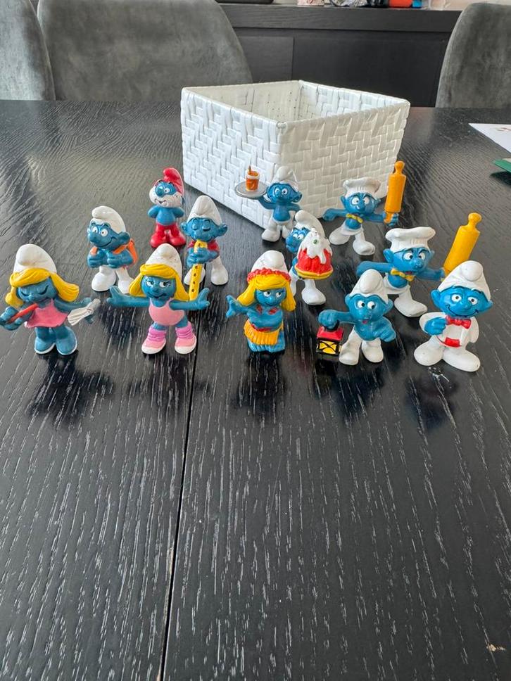 12 Vintage Smurfenfiguren/Smurf, Verzamelen, Smurfen, Zo goed als nieuw, Smulsmurf, Ophalen of Verzenden