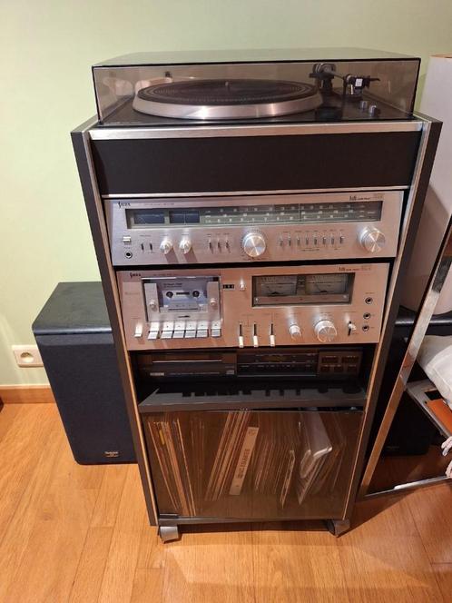 Vintage stereo installatie - Siera, Audio, Tv en Foto, Stereoketens, Gebruikt, Cassettedeck, Cd-speler, Tuner of Radio, Speakers