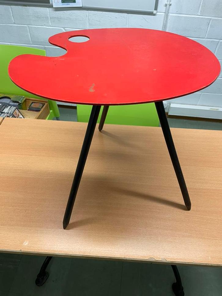 Table vintage Expo 58 - Bois Manu (Belgique), Maison & Meubles, Tables | Tables d'appoint, Comme neuf, Bois, Enlèvement