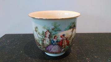 Grote vintage bloempot FRAGONARD Ø 26cm beschikbaar voor biedingen