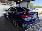Audi A3 Sportback 35 TFSI S line S-tronic (bj 2021), Auto's, Automaat, Stof, 4 cilinders, Blauw
