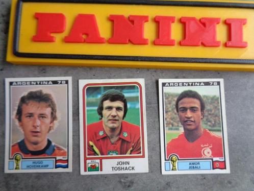 PANINI VOETBAL STICKERS WORLD CUP ARGENTINA 78 1978 3X, Hobby en Vrije tijd, Stickers en Plaatjes, Zo goed als nieuw, Verzenden