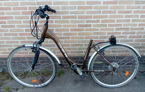 Damesfiets electrisch Minerva 28inch vr opmaak of onderdelen, Fietsen en Brommers, Elektrische fietsen, Gebruikt, Overige merken
