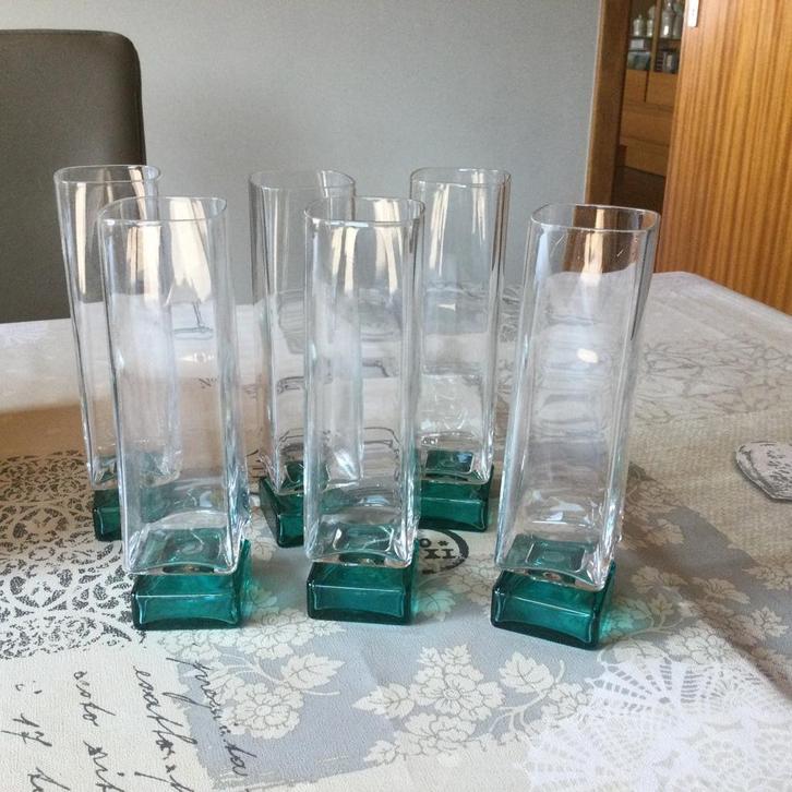 Luigi Bormioli MONET 6 champagneglazen, Antiek en Kunst, Antiek | Glaswerk en Kristal, Ophalen of Verzenden