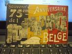 souvenir du 75 anniversaire de l'indépendance de Belge, Verzamelen, Koningshuis en Royalty, Gebruikt, Ophalen of Verzenden, Kaart, Foto of Prent