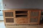 Massieve teak dressoir kast – 195 x 90 x 50 cm, Huis en Inrichting, Ophalen, Gebruikt, 150 tot 200 cm, Teakhout