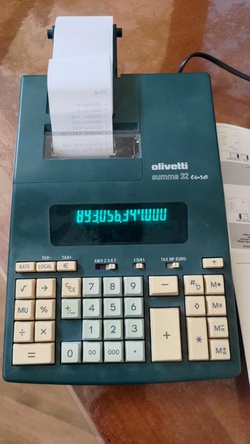 Calculatrice Olivetti, Enlèvement