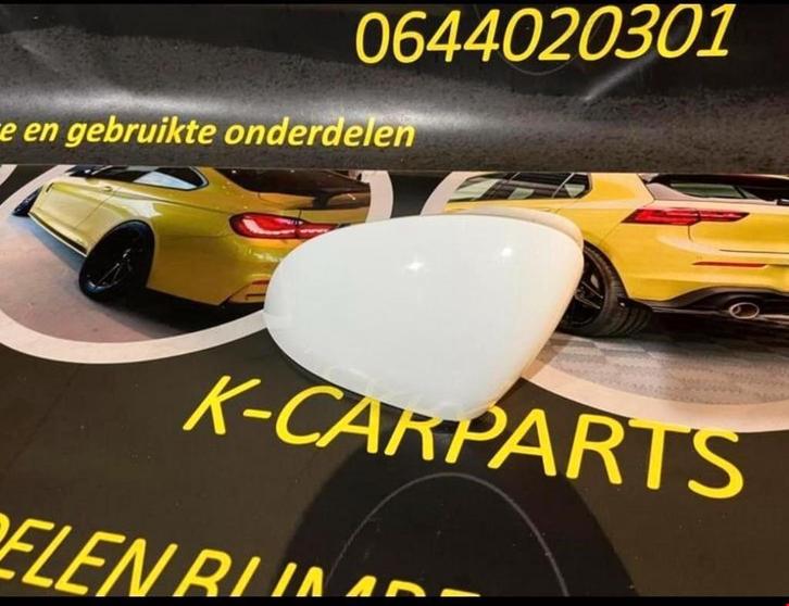 Vw Golf 7 spiegel kap wit rechts origineel 2013/2020, Auto-onderdelen, Spiegels, Volkswagen, Gebruikt