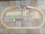 53-delig houten treincircuit, Racebaan, Zelf te bouwen, Ophalen of Verzenden, Zo goed als nieuw