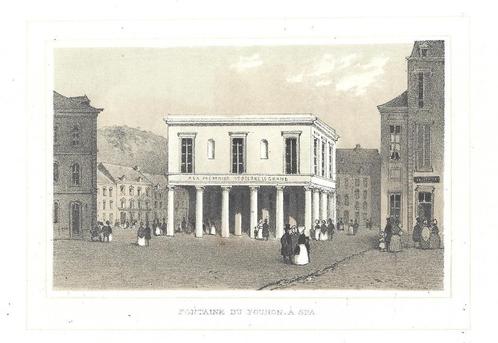 1844 - Spa, Antiek en Kunst, Kunst | Etsen en Gravures, Verzenden