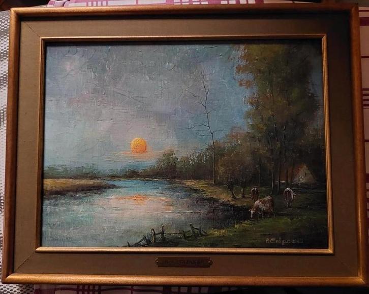 Schilderij Prosper Colpaert, Antiek en Kunst, Kunst | Schilderijen | Klassiek, Ophalen of Verzenden
