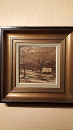 Julien Deblaere, Olieverf op paneel, 35x35cm, Ophalen of Verzenden