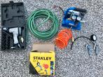 Draagbare luchtcompressor met accessoires als nieuw, Ophalen, Mobiel, 6 tot 10 bar, Zo goed als nieuw