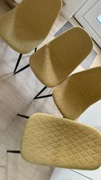4 gele stoelen kwantum, Huis en Inrichting, Ophalen, Gebruikt, Overige kleuren, Geel