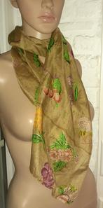 sjaal vintage zijde goud met bloemen, Kleding | Dames, Mutsen, Sjaals en Handschoenen, Sjaal, Zo goed als nieuw, Verzenden