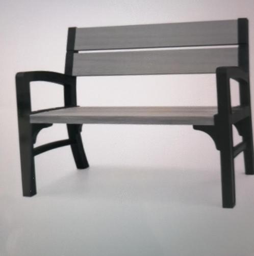 Banc de jardin, Tuin en Terras, Tuinbanken, Gebruikt, Kunststof, Ophalen