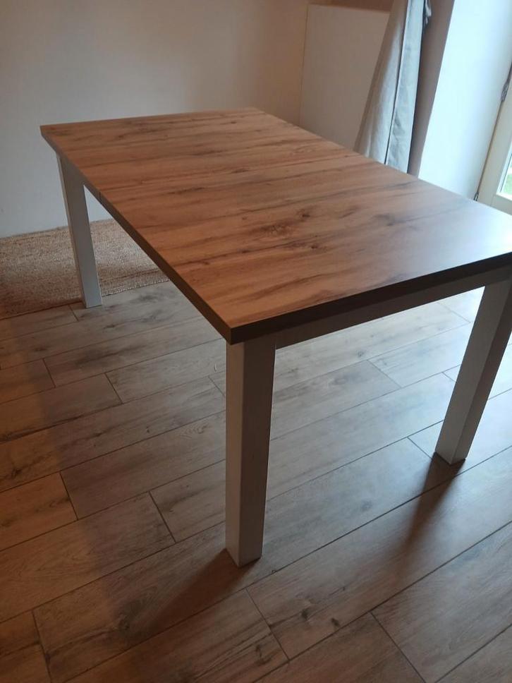 Table à manger extensible style scandinave (JYSK), Huis en Inrichting, Tafels | Eettafels, Zo goed als nieuw, Ophalen