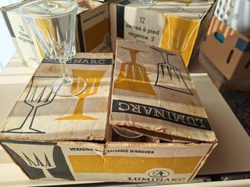 Vintage glazen, Luminarc beschikbaar voor biedingen