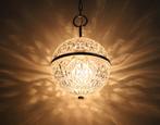 Val Saint Lambert Crystal Faceted Globe Vintage Pendant Lamp, Antiek en Kunst, Ophalen of Verzenden
