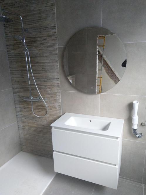 Ronde spiegel met achtergrondverlichting, Huis en Inrichting, Woonaccessoires | Spiegels, Nieuw, 75 tot 100 cm, Minder dan 100 cm