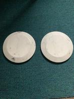 Koppel nieuwe cirkelvormige sokkels in Carrara marmer ., Ophalen of Verzenden