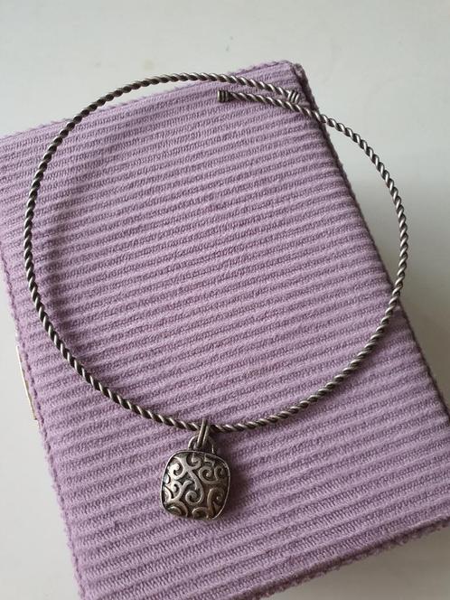 925 Silver neck bangle collier, Bijoux, Sacs & Beauté, Colliers, Utilisé, Argent, Argent, Enlèvement ou Envoi