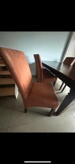 Tafel en zes stoelen, Huis en Inrichting, Ophalen, Gebruikt, Koloniaal, 4 tot 6 stoelen