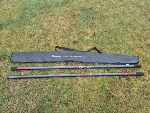 2 browning hyper carp hc40-2 + 6 topsets + cuppingset, Watersport en Boten, Hengelsport | Witvissen, Zo goed als nieuw, Ophalen of Verzenden