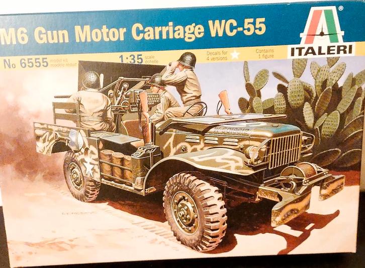 Italeri (6555): Dodge WC-55 M6 kanonmotorwagen om 1:35, Hobby en Vrije tijd, Modelbouw | Auto's en Voertuigen, Nieuw, Tank, 1:32 tot 1:50