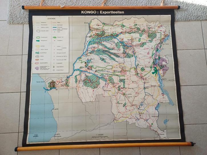 Ancienne carte du monde du Congo - cultures d'exportation, Antiquités & Art, Antiquités | Cartes scolaires, Histoire, Enlèvement