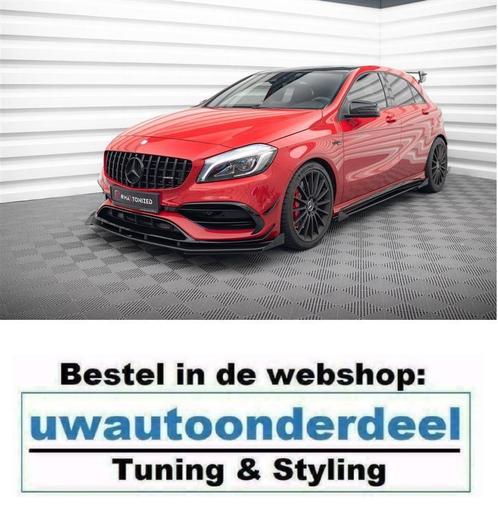 Maxton Design Spoiler Splitter Lip Mercedes A45 AMG Aero, Auto diversen, Tuning en Styling, Verzenden