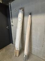 Set voor het strand - Windscherm 6 mtr & Parasol 2 mtr WIT, Tuin en Terras, Ophalen, Verstelbaar, Overige typen, Zo goed als nieuw