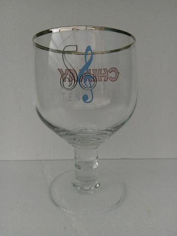 Verre sur pied CHIMAY  T.E.N  Clef musicale