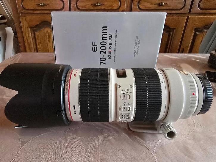 Canon EF 70-200mm F2.8 L IS II en EF 2.0x III Extender, Audio, Tv en Foto, Foto | Lenzen en Objectieven, Zo goed als nieuw, Telelens