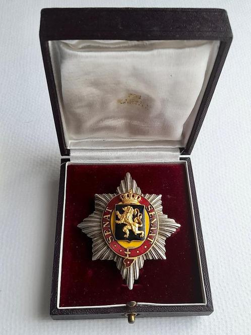 Belgische Senaat broche L Duray, Verzamelen, Militaria | Algemeen, Overige soorten, Lintje, Medaille of Wings, Ophalen of Verzenden