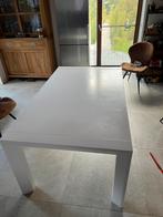 Table à manger blanche Roche Bobois rectangulaire extensible, Huis en Inrichting, Tafels | Eettafels, Ophalen, 200 cm of meer