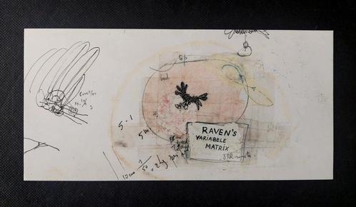Panamarenko - "Raven's variable matrix"  Exibition art card, Antiek en Kunst, Kunst | Litho's en Zeefdrukken, Ophalen of Verzenden