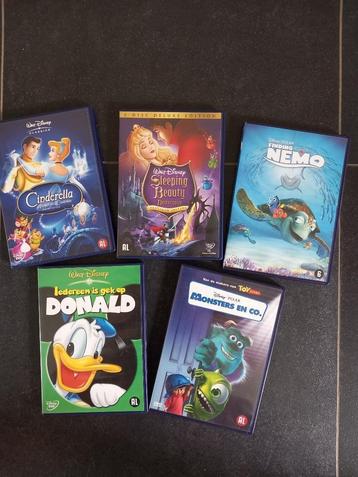 5 dvd's Walt Disney beschikbaar voor biedingen