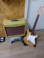 gitaar met buizenversterker, Muziek en Instrumenten, Ophalen, Zo goed als nieuw
