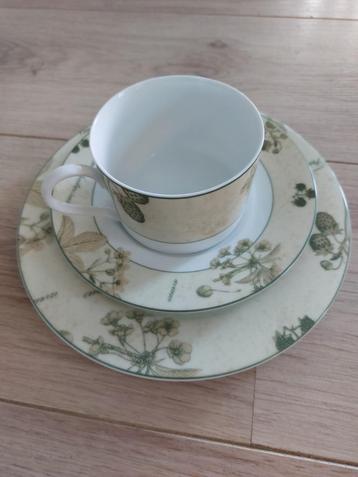 Koffieservies groen wit beschikbaar voor biedingen