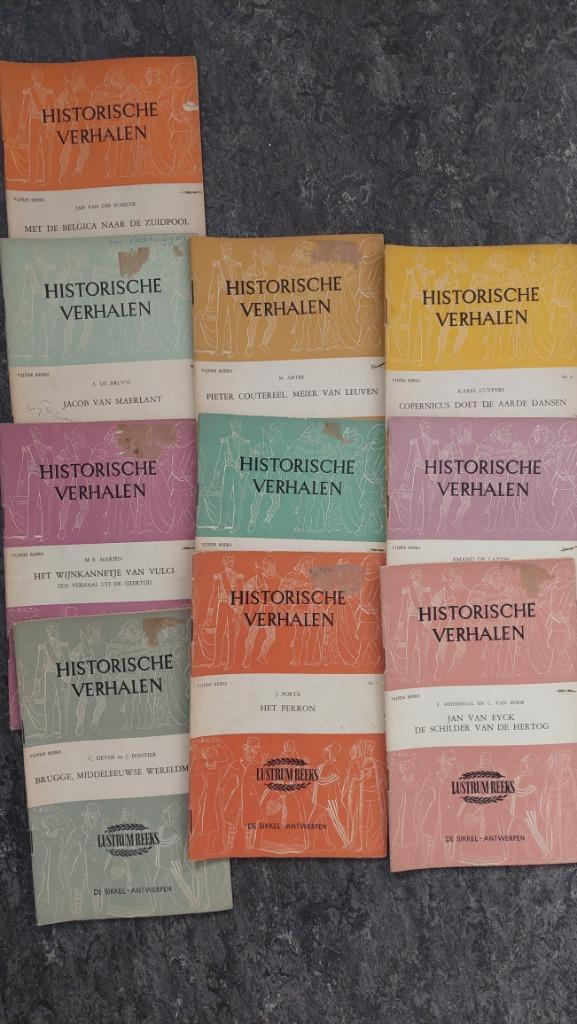 Historische Verhalen (De Sikkel)-Volledige Reeks 5 (1959), Boeken, Historische romans, Gelezen, Ophalen