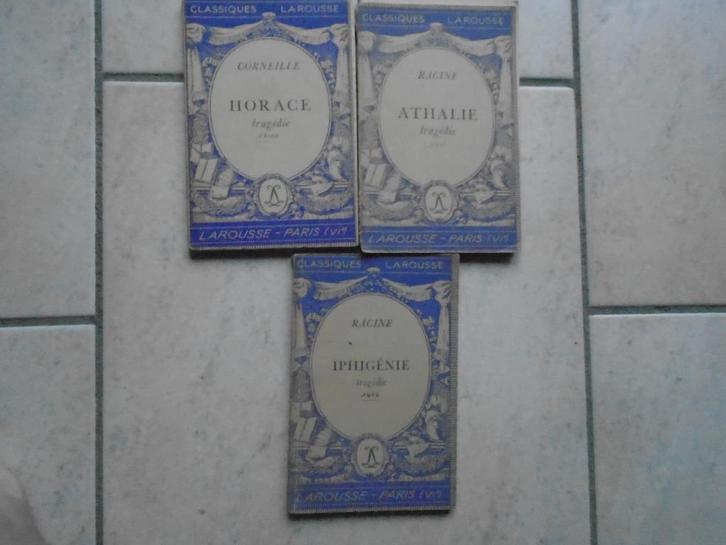 3 “LAROUSSE KLASSIEKERS” LAROUSSE--PARIJS(VIe)1933, Antiek en Kunst, Antiek | Boeken en Manuscripten, Ophalen of Verzenden
