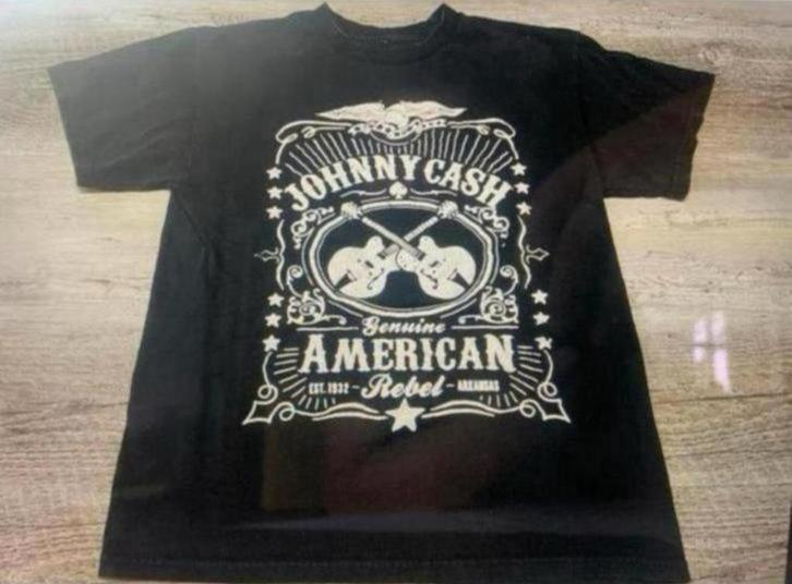 Johnny Cash Heren Tshirt American Rebel Zwart M t-shirt NEW, Verzamelen, Muziek, Artiesten en Beroemdheden, Nieuw, Kleding, Ophalen of Verzenden