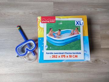 Nieuw Zwembad XL - 262cm x 175cm x 51cm beschikbaar voor biedingen
