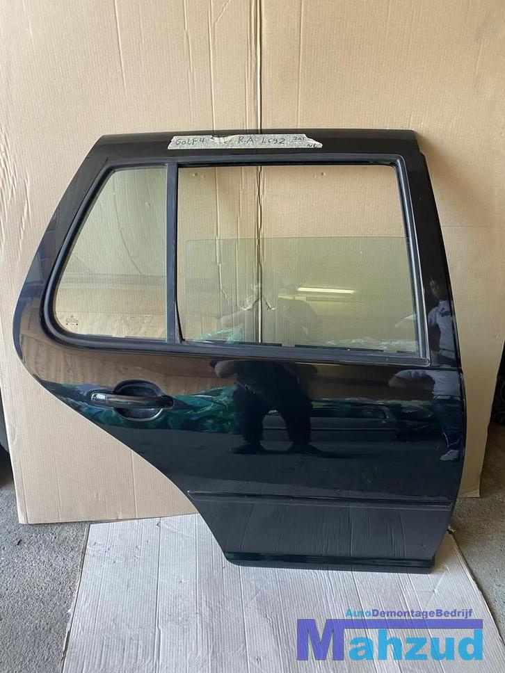 VW GOLF 4 Zwart LC9Z Rechts rechter achter deur portier, Auto-onderdelen, Carrosserie, Deur, Volkswagen, Achter, Rechts, Gebruikt